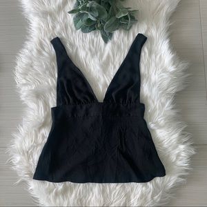 Zara Black Top with Bow on Back